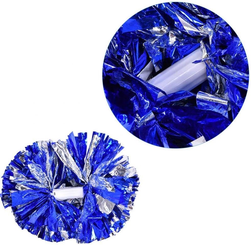 woobles Cheerleading Poms, Plastic Cheerleader Aerobics Pom Poms Pompoms for Dance Party School Sports Competition (1 Pair) - Image 4